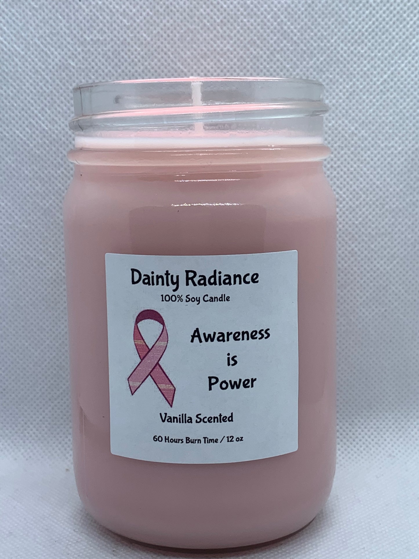 Breast Cancer Awareness Candle